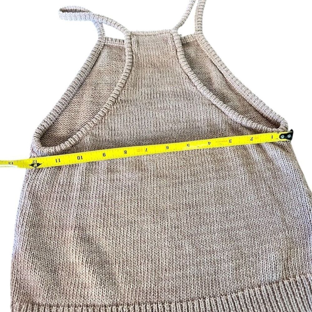 Kendall & Kylie Women's XS Mauve Knit Halter Tank Top Casual Spring - Picture 4 of 5